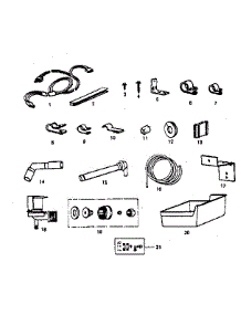 Ice Maker Installation Parts parts for Kenmore Refrigerator 253.8389290 (2538389290, 253 8389290) from AppliancePartsPros.com