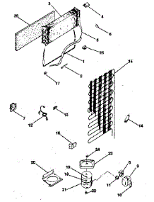 Unit parts for Kenmore Refrigerator 253.8389701 (2538389701, 253 8389701) from AppliancePartsPros.com