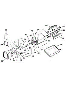 Ice Maker parts for Kenmore Refrigerator 253.8389712 (2538389712, 253 8389712) from AppliancePartsPros.com