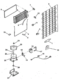 Unit parts for Kenmore Refrigerator 253.8389722 (2538389722, 253 8389722) from AppliancePartsPros.com