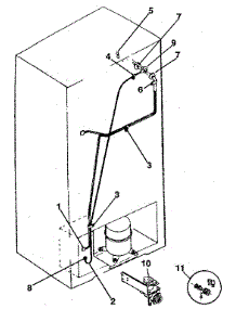 Ice Maker Installation parts for Kenmore Refrigerator 253.8389722 (2538389722, 253 8389722) from AppliancePartsPros.com