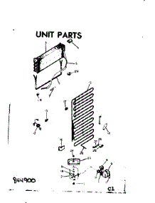 Unit Parts parts for Kenmore Refrigerator 253.8404920 (2538404920, 253 8404920) from AppliancePartsPros.com