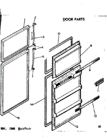 Door Parts parts for Kenmore Refrigerator 253.8404990 (2538404990, 253 8404990) from AppliancePartsPros.com