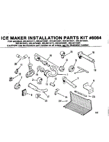 Ice Maker Installation Parts Kit parts for Kenmore Refrigerator 253.8414401 (2538414401, 253 8414401) from AppliancePartsPros.com