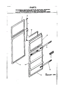 Door Parts parts for Kenmore Refrigerator 253.8414471 (2538414471, 253 8414471) from AppliancePartsPros.com