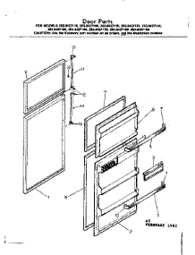 Door Parts parts for Kenmore Refrigerator 253.8427150 (2538427150, 253 8427150) from AppliancePartsPros.com