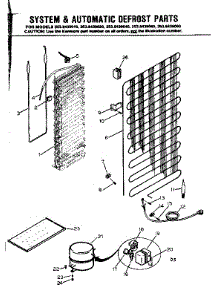 System & Automatic Defrost parts for Kenmore Refrigerator 253.8439060 (2538439060, 253 8439060) from AppliancePartsPros.com