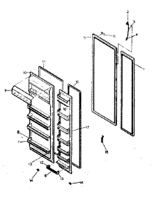 Door Parts parts for Kenmore Refrigerator 253.8469180 (2538469180, 253 8469180) from AppliancePartsPros.com