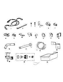 Ice Maker Installation Parts parts for Kenmore Refrigerator 253.8479111 (2538479111, 253 8479111) from AppliancePartsPros.com