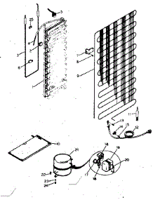 System And Automatic Defrost Parts parts for Kenmore Refrigerator 253.8479181 (2538479181, 253 8479181) from AppliancePartsPros.com