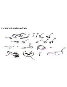 Ice Maker Installation parts for Kenmore Refrigerator 253.9337700 (2539337700, 253 9337700) from AppliancePartsPros.com