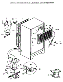 Unit parts for Kenmore Refrigerator 253.9338090 (2539338090, 253 9338090) from AppliancePartsPros.com
