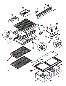 Shelves And Accessories parts for Kenmore Refrigerator 253.9338101 (2539338101, 253 9338101) from AppliancePartsPros.com