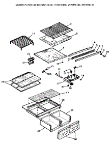 Cabinet parts for Kenmore Refrigerator 253.9338110 (2539338110, 253 9338110) from AppliancePartsPros.com