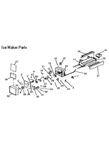 Ice Maker parts for Kenmore Refrigerator 253.9338700 (2539338700, 253 9338700) from AppliancePartsPros.com