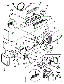 Icemaker parts for Kenmore Refrigerator 253.9338781 (2539338781, 253 9338781) from AppliancePartsPros.com