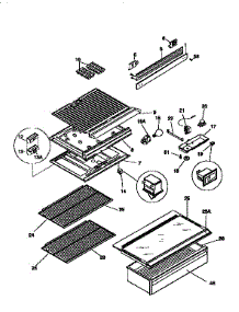 Separator And Shelves parts for Kenmore Refrigerator 253.9345000 (2539345000, 253 9345000) from AppliancePartsPros.com