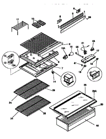 Separator And Shelves parts for Kenmore Refrigerator 253.9345180 (2539345180, 253 9345180) from AppliancePartsPros.com