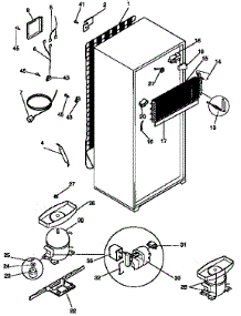 Unit Parts parts for Kenmore Refrigerator 253.9345380 (2539345380, 253 9345380) from AppliancePartsPros.com
