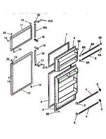 Doors parts for Kenmore Refrigerator 253.9345381 (2539345381, 253 9345381) from AppliancePartsPros.com