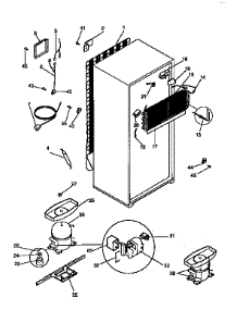 Unit Parts parts for Kenmore Refrigerator 253.9346280 (2539346280, 253 9346280) from AppliancePartsPros.com