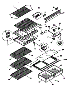 Separator And Shelves parts for Kenmore Refrigerator 253.9346700 (2539346700, 253 9346700) from AppliancePartsPros.com