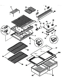 Separator And Shelves parts for Kenmore Refrigerator 253.9348080 (2539348080, 253 9348080) from AppliancePartsPros.com