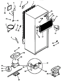 Unit Parts parts for Kenmore Refrigerator 253.9348400 (2539348400, 253 9348400) from AppliancePartsPros.com