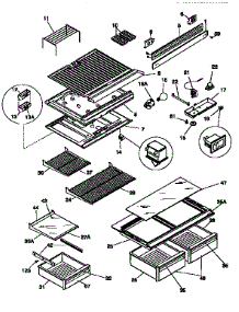 Separator And Shelves parts for Kenmore Refrigerator 253.9348440 (2539348440, 253 9348440) from AppliancePartsPros.com