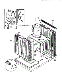 Compressor parts for Kenmore Window Ac 253.9761060 (2539761060, 253 9761060) from AppliancePartsPros.com