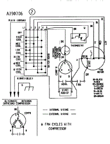 Wiring Diagram parts for Kenmore Window Ac 253.9761060 (2539761060, 253 9761060) from AppliancePartsPros.com