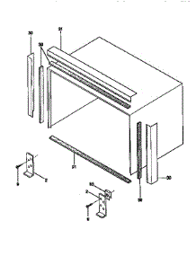 Window Mounting parts for Kenmore Heat Pump System 253.9765080 (2539765080, 253 9765080) from AppliancePartsPros.com