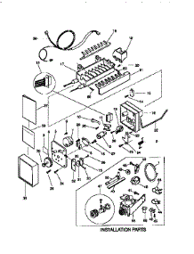 Icemaker parts for Kenmore Refrigerator 253.9768000 (2539768000, 253 9768000) from AppliancePartsPros.com