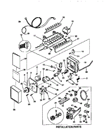 Icemaker parts for Kenmore Refrigerator 253.9768010 (2539768010, 253 9768010) from AppliancePartsPros.com