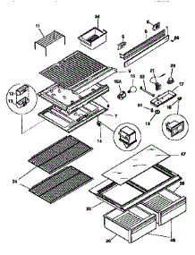 Liner parts for Kenmore Refrigerator 253.9768081 (2539768081, 253 9768081) from AppliancePartsPros.com
