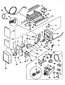 Icemaker parts for Kenmore Refrigerator 253.9768082 (2539768082, 253 9768082) from AppliancePartsPros.com