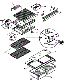 Shelves And Accessories parts for Kenmore Refrigerator 253.9768083 (2539768083, 253 9768083) from AppliancePartsPros.com