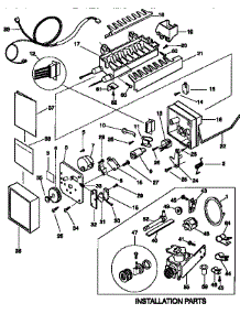 Icemaker parts for Kenmore Refrigerator 253.9768083 (2539768083, 253 9768083) from AppliancePartsPros.com