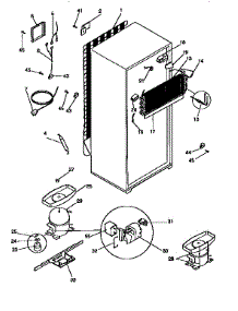 Unit Parts parts for Kenmore Refrigerator 253.9768090 (2539768090, 253 9768090) from AppliancePartsPros.com