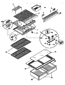 Shelves And Accessories parts for Kenmore Refrigerator 253.9768092 (2539768092, 253 9768092) from AppliancePartsPros.com