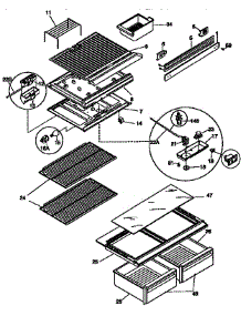Shelves And Accessories parts for Kenmore Refrigerator 253.9768093 (2539768093, 253 9768093) from AppliancePartsPros.com