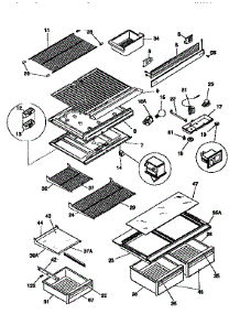 Liner parts for Kenmore Refrigerator 253.9768311 (2539768311, 253 9768311) from AppliancePartsPros.com