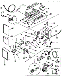 Icemaker parts for Kenmore Refrigerator 253.9768312 (2539768312, 253 9768312) from AppliancePartsPros.com