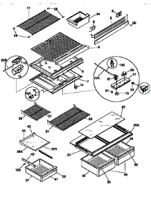 Shelves And Accessories parts for Kenmore Refrigerator 253.9768312 (2539768312, 253 9768312) from AppliancePartsPros.com