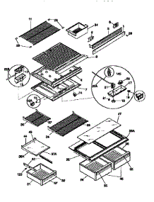 Shelves And Accessories parts for Kenmore Refrigerator 253.9768315 (2539768315, 253 9768315) from AppliancePartsPros.com