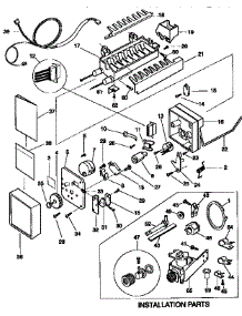 Icemaker parts for Kenmore Refrigerator 253.9768385 (2539768385, 253 9768385) from AppliancePartsPros.com