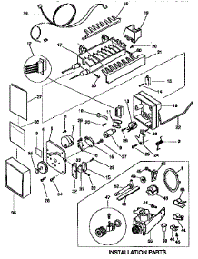 Icemaker parts for Kenmore Refrigerator 253.9768410 (2539768410, 253 9768410) from AppliancePartsPros.com