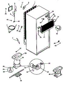 Unit Parts parts for Kenmore Refrigerator 253.9768410 (2539768410, 253 9768410) from AppliancePartsPros.com