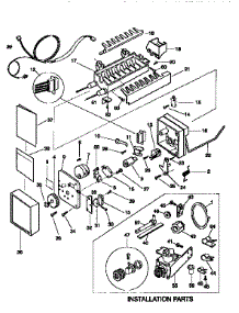 Icemaker parts for Kenmore Refrigerator 253.9768411 (2539768411, 253 9768411) from AppliancePartsPros.com