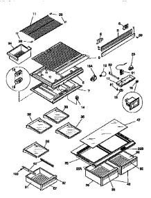 Shelves And Accessories parts for Kenmore Refrigerator 253.9768411 (2539768411, 253 9768411) from AppliancePartsPros.com